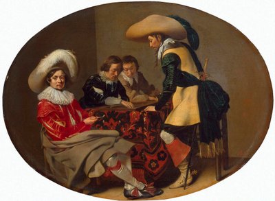 Tric-Trac Players, c1630. tekijältä Willem Cornelisz Duyster