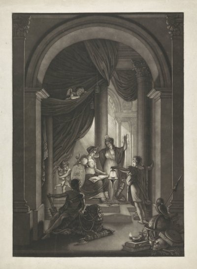 Vapaamuurariuden allegooria, noin 1810-1840 tekijältä Willem Grebner