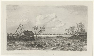 Padon murtuminen Dreumelissa, 1855 tekijältä Willem Gruyter jr.