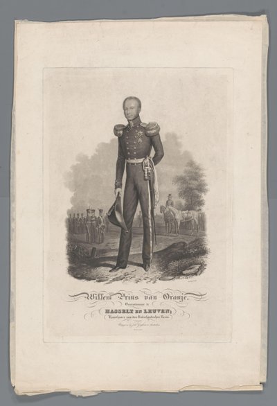 William Prince of Orange, Victor Hasseltissa ja Leuvenissa, hollantilaisen Roemin ylläpitäjä (otsikko esineessä) tekijältä Willem Hendrik Hoogkamer