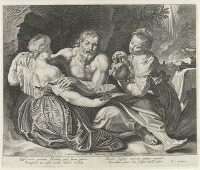 Lot ja hänen tyttärensä tekijältä Willem Isaacsz Swanenburg