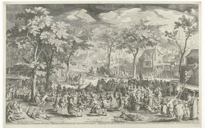 Kaupungin messut, n. 1610 tekijältä Willem Isaacsz. van Swanenburg