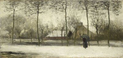 talvinen maisema tekijältä Willem Maris