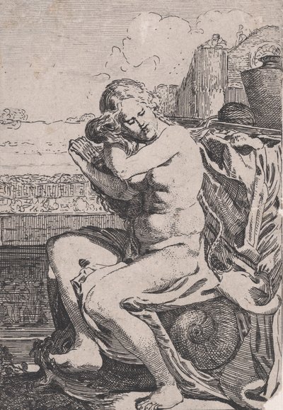 Bathsheba kampaa hiuksiaan, n. 1615. tekijältä Willem Pietersz. Buytewech