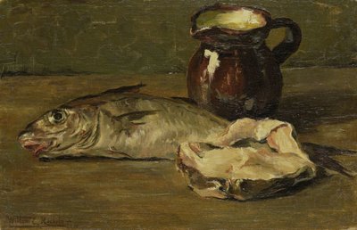Asetelma turskan kanssa tekijältä Willem Roelofs (II)