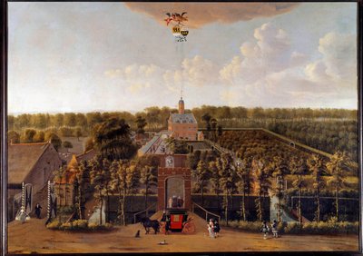Näkymä Munnikenhofin kiinteistöön Zelandessa (Alankomaat) Willem Schellinksin (1627-1678) maalaus 1600-luvun Middelburgista. Zelandan museo tekijältä Willem Schellinks