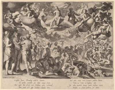 El judici final finlandès tekijältä Willem Swanenburgh, after Joachim Anthonisz Wtewael