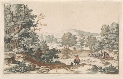 Metsäinen maisema tiellä tekijältä Willem Swidde