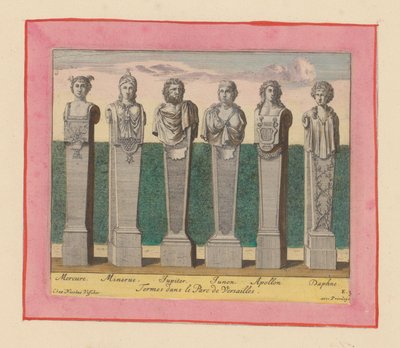 Hermes von Merkur, Minerva, Jupiter, Juno, Apollo und Daphne tekijältä Willem Swidde