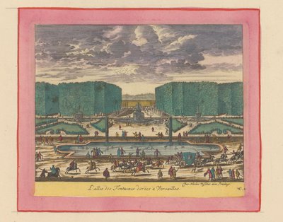 Allee der goldenen Brunnen in den Gärten von Versailles tekijältä Willem Swidde