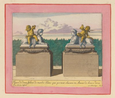 Zwei Sphinxen in den Gärten von Versailles tekijältä Willem Swidde