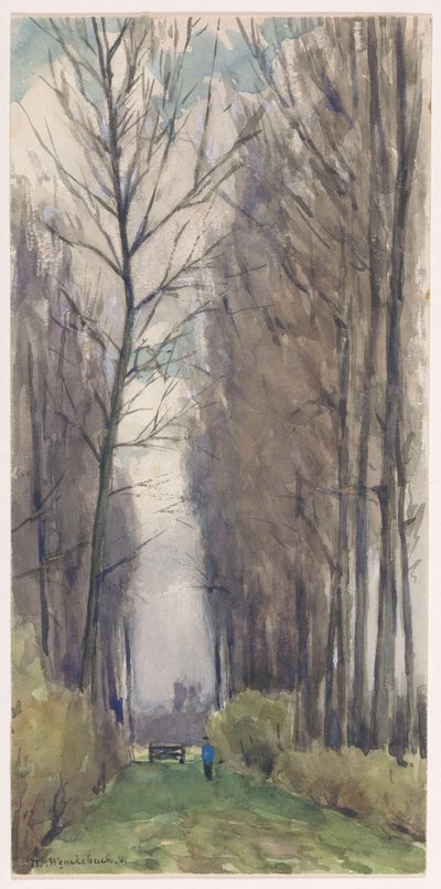 Avenue korkeilla puilla tekijältä Ludwig Willem Reymert Wenckebach