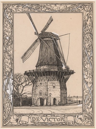 De Victor, tuulimylly Amsterdamissa tekijältä Willem Wenckebach