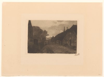 Kylätie Diepenheimissa tekijältä Willem Witsen (signed by artist)