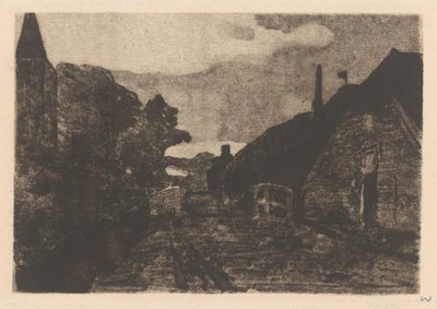 Kylätie Diepenheimissa tekijältä Willem Witsen (signed by artist)