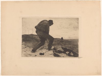 Kova työntekijä tekijältä Willem Witsen (signed by artist)