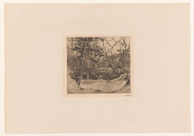 Metsä, jossa sisäänkäynti suottiin tekijältä Willem de Zwart (signed by artist)