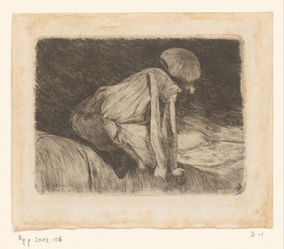 Girl Reading (takaa katsottuna) (alkuperäinen nimi) tekijältä Willem de Zwart