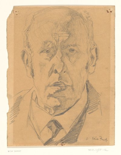 Miehen muotokuva edestä tekijältä Willem de Zwart