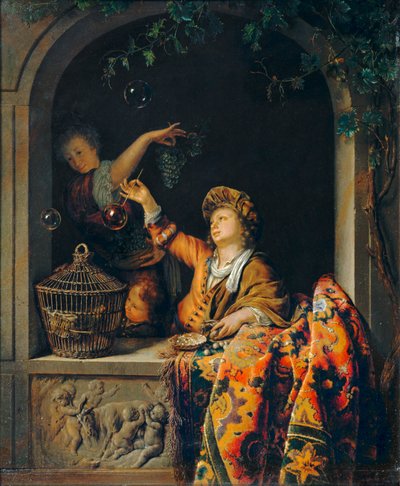 Saippuakuplat ... tekijältä Willem van (after) Mieris