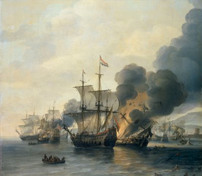 Leghornin taistelu, 4. maaliskuuta 1653, 1600-luvun puoliväli (öljy kankaalle). tekijältä Willem van Diest