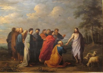 Espanja: Jesucristo entregando las llaves a San Pedro tekijältä Willem van Herp