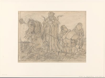Sinterklaas kahdella Pietillä katolla tekijältä Willem van Konijnenburg