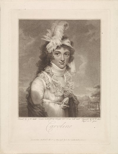 Caroline Amalia Elisabethin muotokuva Brunswick-Wolfenbüttelistä tekijältä Willem van Senus
