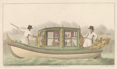 Zaanin telttametsästys, 1816 Noord-Hollandsch Tentjagtje Zaanilla / Une barque de Compagnie nommée Tentjagje à Zaandam (otsikko esineessä) tekijältä Willem van Senus