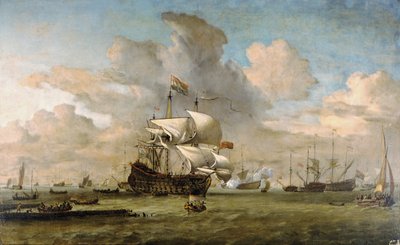 Alankomaat, 1692 tekijältä Willem van de Velde the Younger
