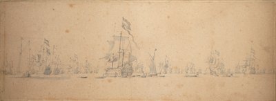 Alankomaiden laivaston sotaneuvosto tekijältä Willem van de the Elder Velde