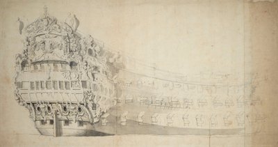 Kuninkaallinen hallitsija (Br tekijältä Willem van de the Elder Velde