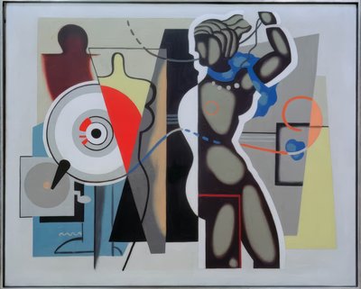 Nainen, joka nostaa kätensä tekijältä Willi Baumeister