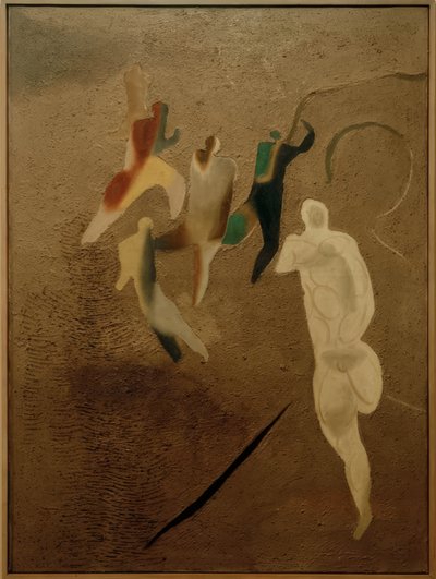 jalkapallokenttä tekijältä Willi Baumeister