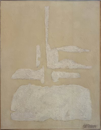 Hani-i-valkoinen harjattua villaa tekijältä Willi Baumeister