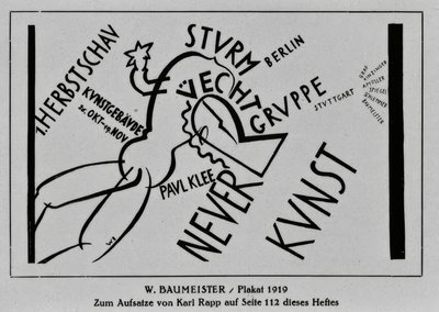 Juliste  tekijältä Willi Baumeister