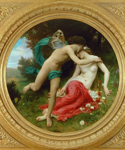 Flora ja Zephir (maalaus kankaalle) tekijältä William-Adolphe Bouguereau