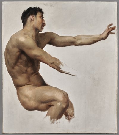 Satiirisatyyri-kuva nymfejä ja satiiria varten, noin 1873 (öljy kankaalle). tekijältä William Adolphe Bouguereau