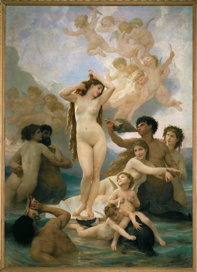 Venuksen syntymä (maalaus kankaalle) tekijältä William-Adolphe Bouguereau