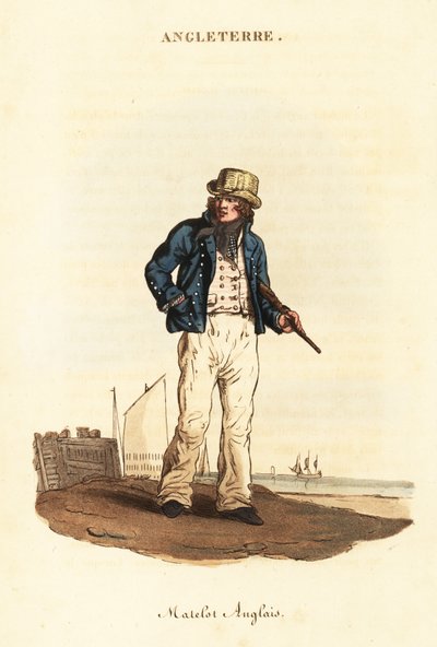 Brittiläinen merimies Lord Nelsonin laivastossa tekijältä William (after) Alexander