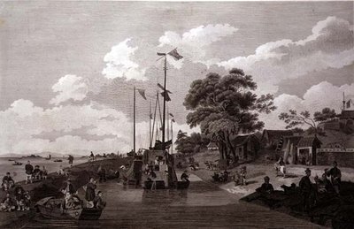 Näkymä Pao-Yng-järvelle, jossa sen erottaa Grand Canalista Maan pengerrys, kaiverrettu William (1747-1810) ja Elizabeth Ellis, pubi. kirjoittanut G. Nicol tekijältä William (after) Alexander