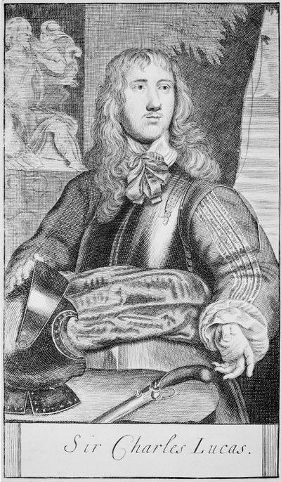 Sir Charles Lucas, n. 1645 (kaiverrus) tekijältä William (after) Dobson