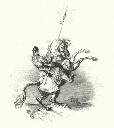 Horseman Of Brass (kaiverrus) tekijältä William (after) Harvey