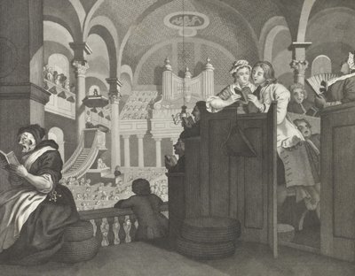 Hyvän lapsen vapaa sunnuntai - tekijältä William (after) Hogarth