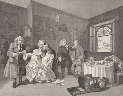 Avioliitto a la Modessa tekijältä William (after) Hogarth