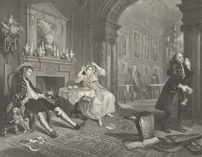 Avioliitto a la Modessa tekijältä William (after) Hogarth
