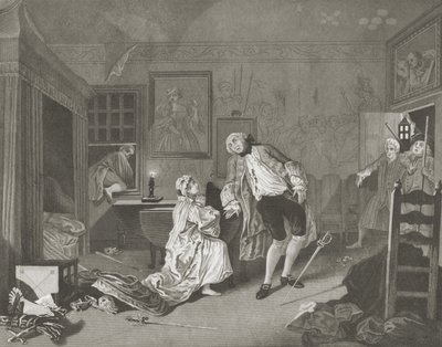 Avioliitto a la Modessa tekijältä William (after) Hogarth