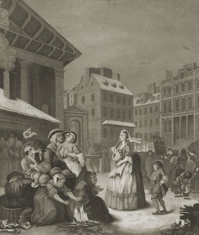 Aamu - Lontoon kadut tekijältä William (after) Hogarth