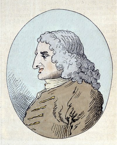 Henry Fieldingin muotokuva tekijältä William (after) Hogarth