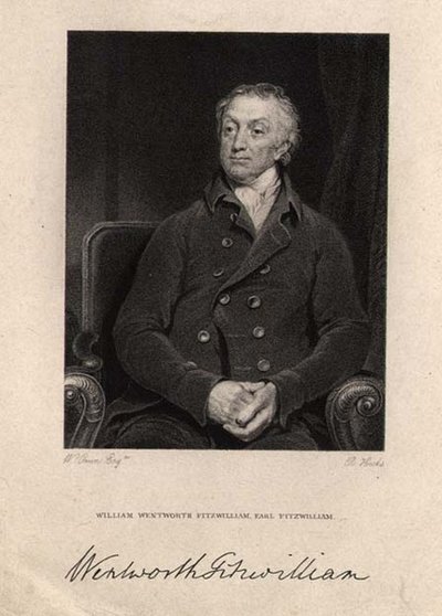 William Wentworth Fitzwilliam, 2. Earl Fitzwilliam (1748-1833), kaiverrus R. Hicks tekijältä William (after) Owen